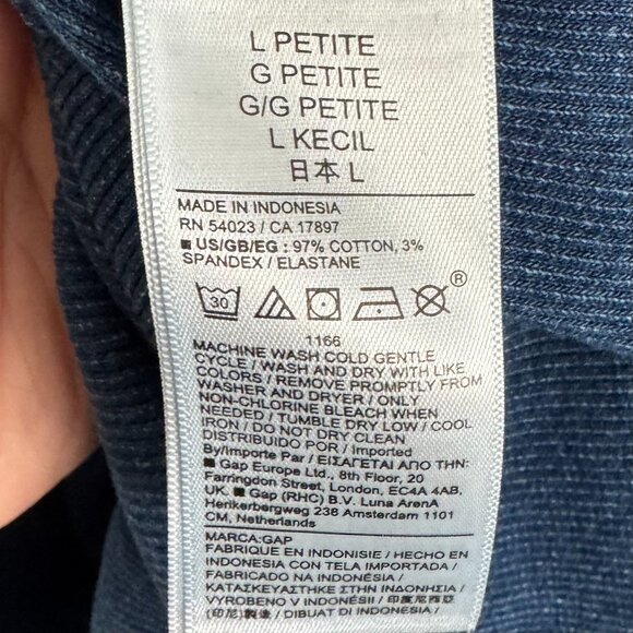GAP - Rib Midi Tank Dress in Medium Blue Indigo - Picture 8 of 10